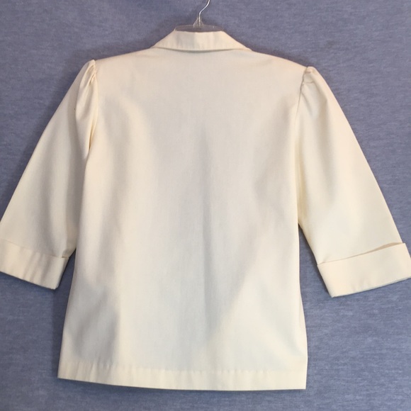 JESSICA SCOTT Spring/Summer Butter Yellow Machine Wash Unlined 2 Pocket Blazer - Picture 2 of 16